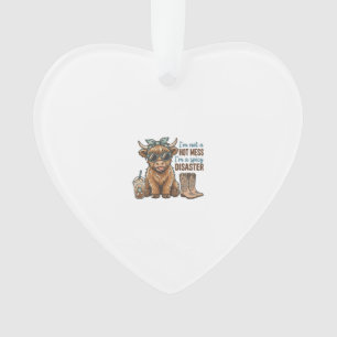 Wüstes Highland-Kuh-Kaffee-Western-Shirt D Ornament