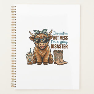 Wüstes Highland-Kuh-Kaffee-Western-Shirt D Planer