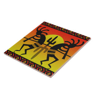 Wüstesun-Kaktus-SüdwestenKokopelli Keramik-Flies Fliese