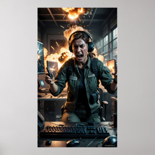 Wut im Firestorm-Spielzimmerplakat Poster