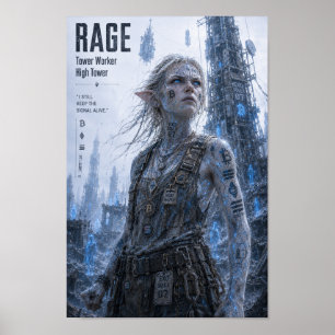 Wut / Turmmitarbeiter / Hoher Turm Poster
