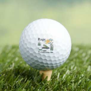 Wut verbraucht mich Frosch Teich Meme Frosch Vinta Golfball
