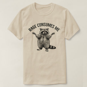 Wut verzehrt mich - Unisex Waschbär, lustig, T-Shirt