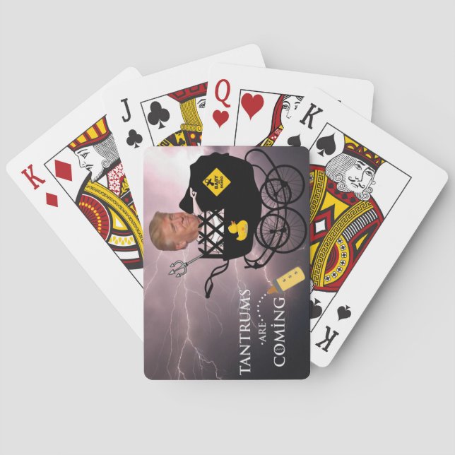 Wutanfälle kommen,/AntiTrumpf, Spielkarten (Rückseite)