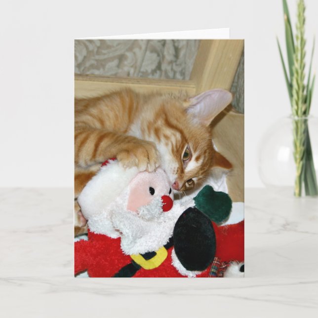 Wütend bei Sankt Feiertagskarte (Vorderseite)