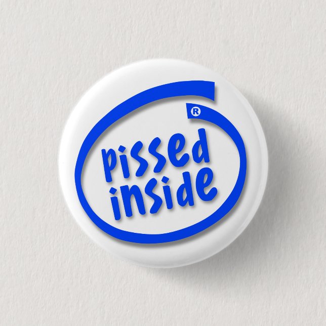 Wütend drinnen button (Vorderseite)