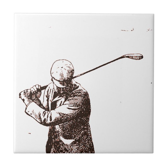 Wütend für Golf Fliese (Vorderseite)