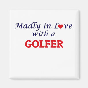 Wütend in der Liebe mit einem Golfspieler Magnet