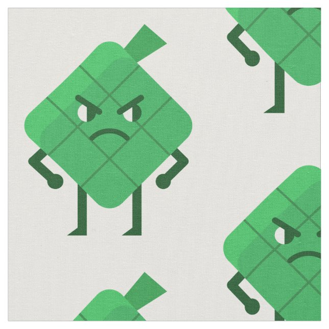 wütend Ketupat Stoff (Nahaufnahme)