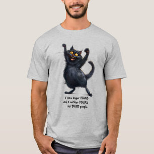 Wütend schwarz habe ich wütende Probleme humorvoll T-Shirt