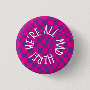 Wütende alle Alice im Wunderland - kleines Button