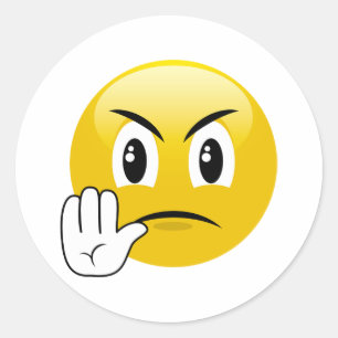 Wütende Endrecht dort Emoji Aufkleber