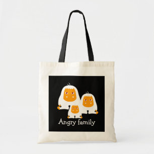 Wütende Familienaffen Design Tragetasche