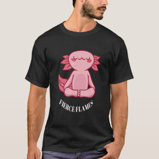 Wütende Flammen Süße Lustige Yoga-Drachen-Designs T-Shirt