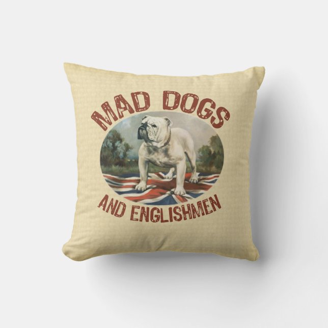 Wütende Hunde und Engländer Kissen (Vorderseite)
