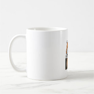 Wütende Hunde Vintage Bulldogge Typografie Design_ Kaffeetasse