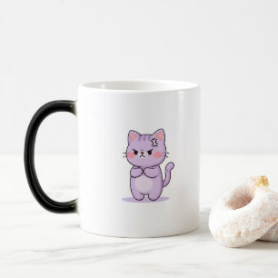 Wütende Katze Süße Cartoon-Figur Verwandlungstasse