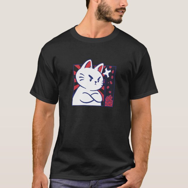 wütende Katze T-Shirt (Vorderseite)
