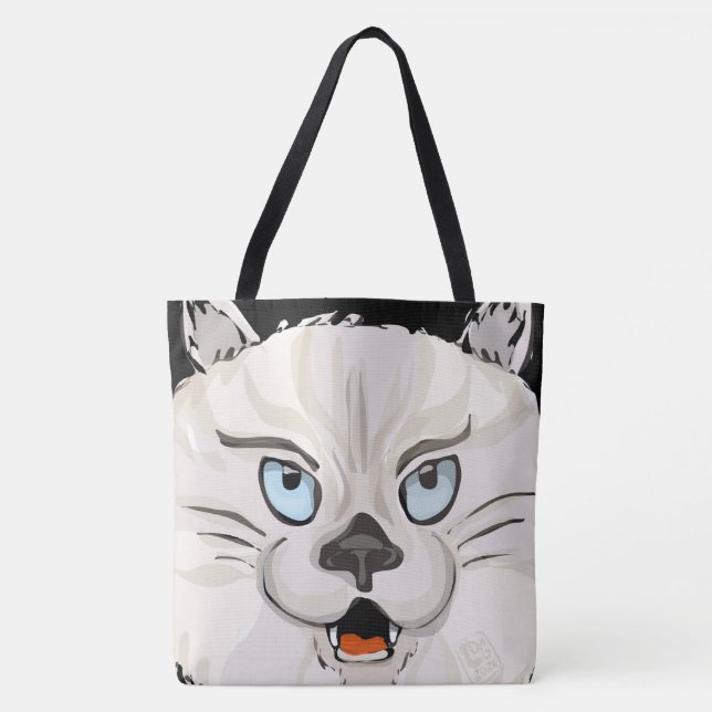 Wütende Katze Tasche (Vorderseite)