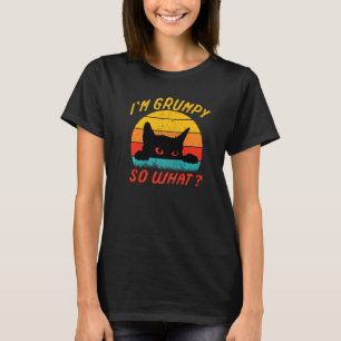 Wütende Katzen-Meme Ich bin mürrisch, na und Premi T-Shirt