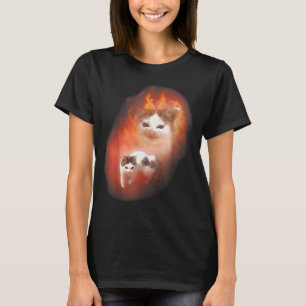 Wütende Katzen-Meme Lustige alberne Katze Katzenli T-Shirt