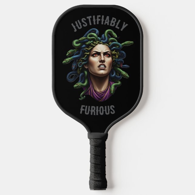 Wütende Medusa Pickleball Schläger (Vorderseite)