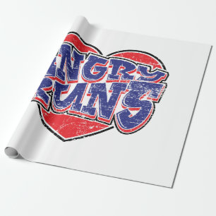 Wütende Runs-Fans Design v2 Geschenkpapier