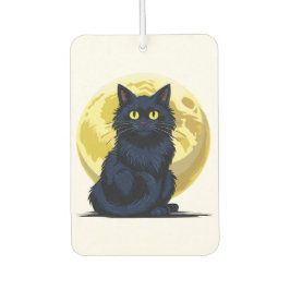 Wütende schwarze Katze Autolufterfrischer