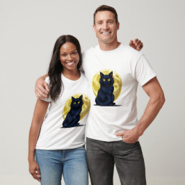 Wütende schwarze Katze T-Shirt