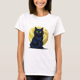 Wütende schwarze Katze T-Shirt