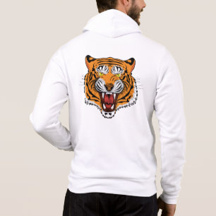 Wütende Tigerkopf-Illustration-24327 Hoodie