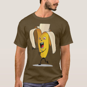 Wütende und schreckliche Banane Lustiger Halloween T-Shirt