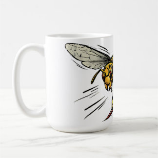 Wütende Wespe BZZZT Comic-Book-Kunst Kaffeetasse