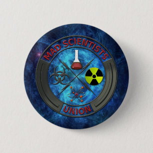 Wütende Wissenschaftler-Gewerkschaft Button