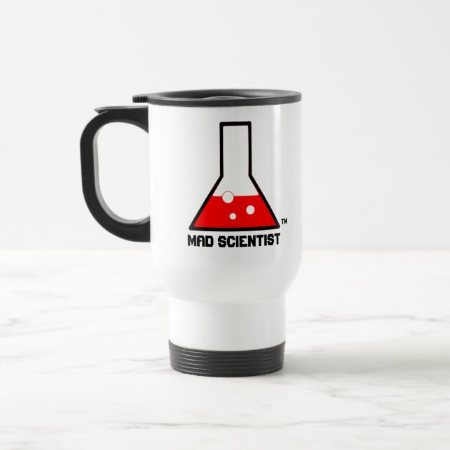 Wütende Wissenschaftler-Tasse Reisebecher (Links)