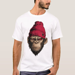 Wütender Affe im Streetstyle – Urbaner Rebellenaff T-Shirt