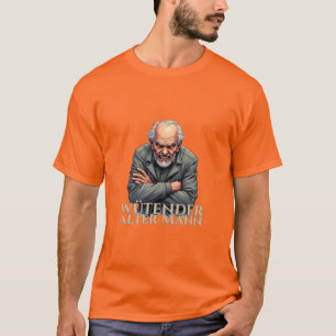 Wütender Alter Mann - Cartoon-Illustration T-Shirt