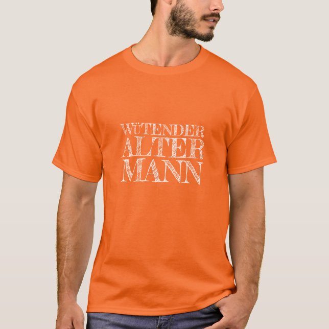 Wütender alter Mann T-Shirt (Devant)