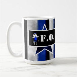 Wütender Außerirdischer Blau [ SKULLien ] von J.H. Kaffeetasse