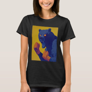 Wütender Bär mit roten Augen Boxhandschuhen Faustk T-Shirt