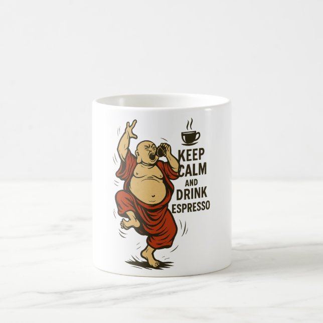 Wütender Buddha Kaffeetasse (Mittel)