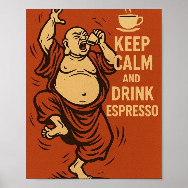 Wütender Buddha Poster (Vorne)