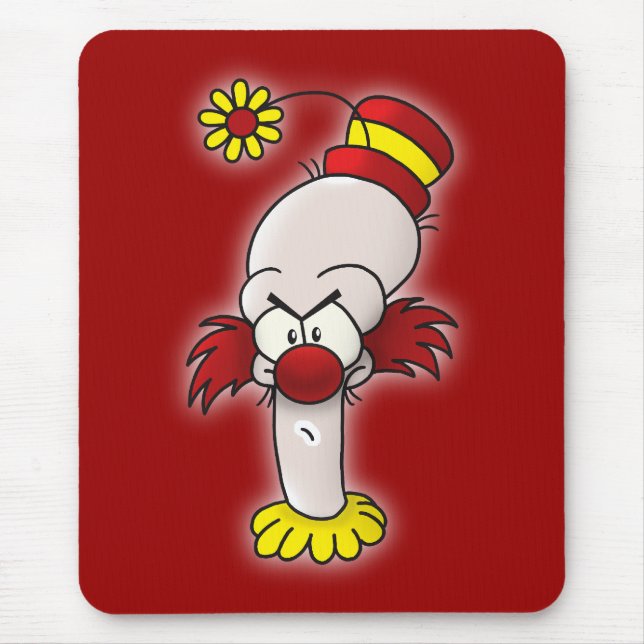 Wütender Clown Mousepad (Vorne)