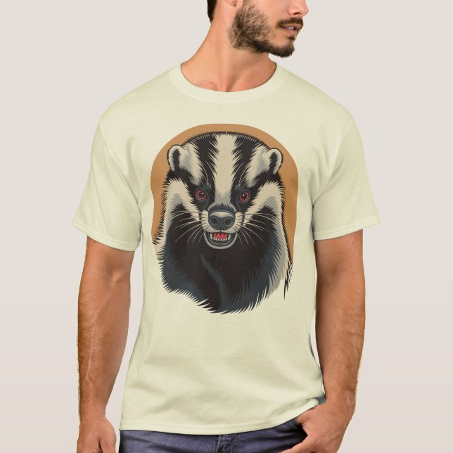 Wütender Dachs T-Shirt (Vorderseite)