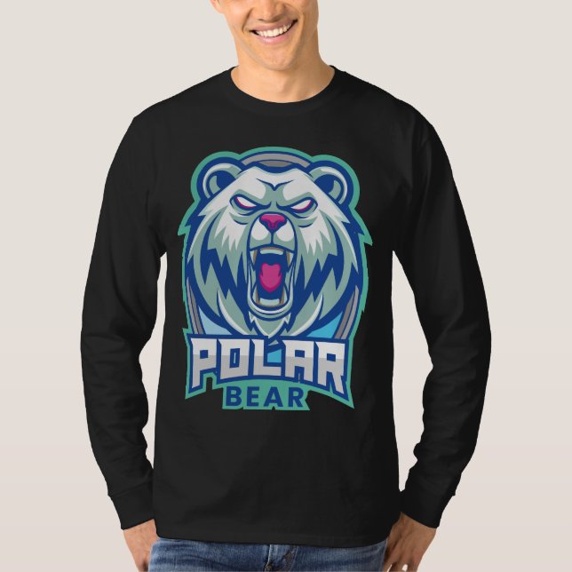 Wütender Eisbär T-Shirt (Vorderseite)