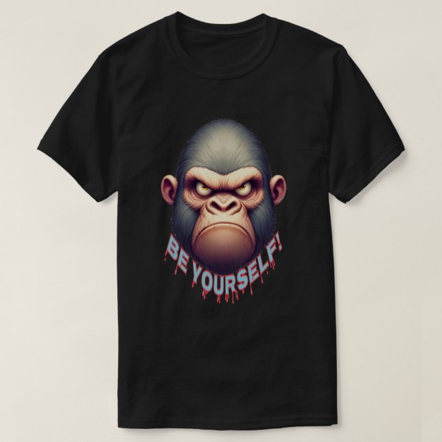 wütender Gorilla T-Shirt (Design vorne)