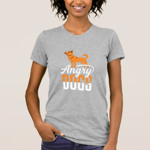 Wütender Hundevektor-Maskottchen T-Shirt