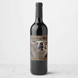 WÜTENDER HUNDEwein Weinetikett