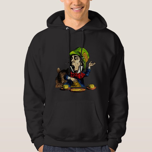 Wütender Hutmacher Hoodie (Vorderseite)