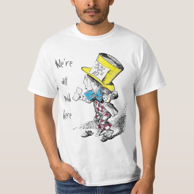 Wütender Hutmacher-Tee-Party-T - Shirt (Vorderseite)